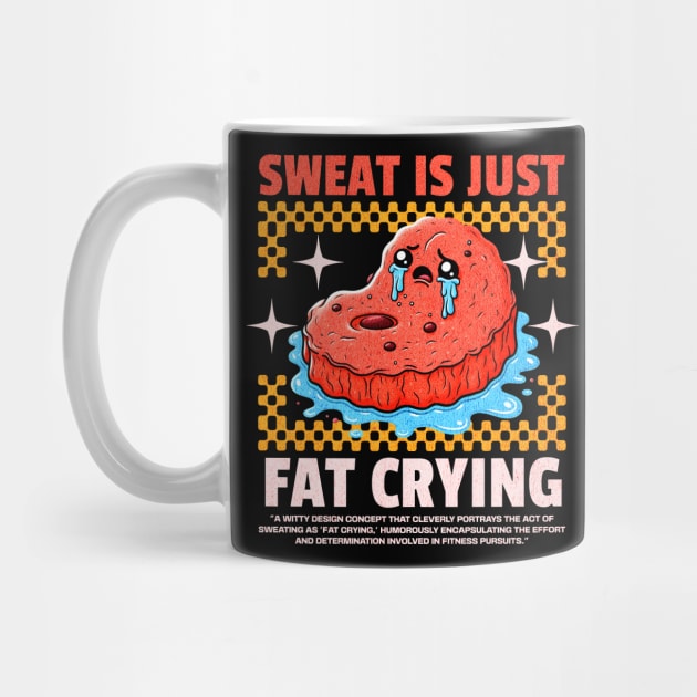 Funny Gym, Sweat  is Just Fat Crying by Create Magnus